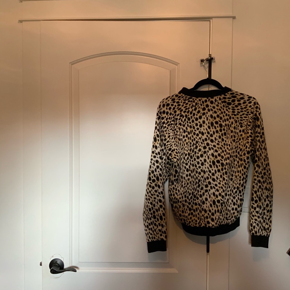 Motel Rocks XS Leopard Bomber Jacket - Picture 4 of 6